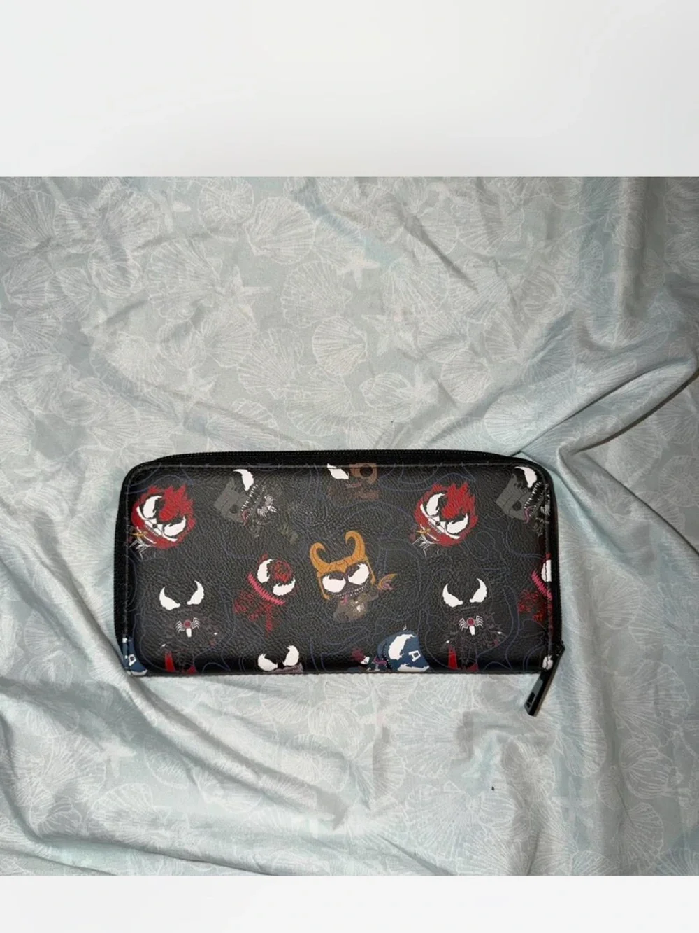 Funko Venom Character Print Zip Wallet